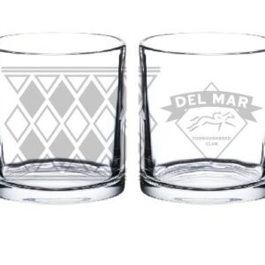 Diamond Wrap Etch Glass Mug