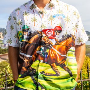 Horse Racing Button Down Del Mar
