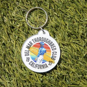 Rainbow Surfboard Keychain