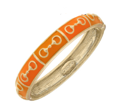 Horsebit Enamel Bangel