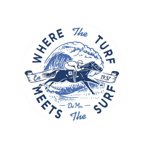Turf Meets Surf Sticker