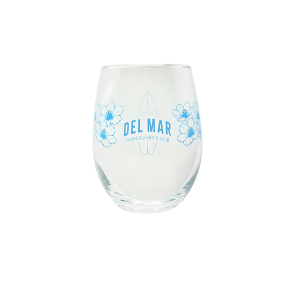 Surfboard Poppy Wine Glass