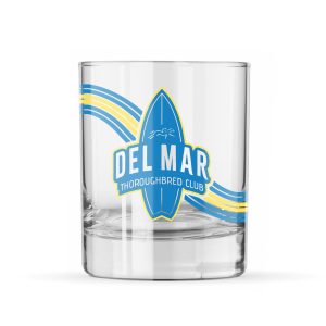 Retro Wave Rocks Glass